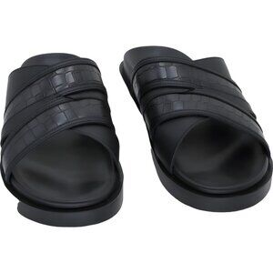Stacy Adams Mondo Open Toe Slide Sandal Black Mens US 11M